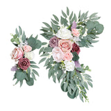 Maxbell Artificial Flower Swag Floral Swag Garland Wedding Arch Flowers Kit for Sign