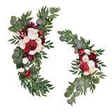 Maxbell 2Pcs Silk Floral Arrangement Arch Flowers for Tabletop Sign Decoration