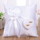 Maxbell 20cm European Rings Pillow Handmade Rings Holder for Party Holiday Ceremony