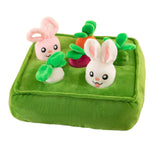 Maxbell Funny Garden Vegetable Plush Toy Snuffle Mat Molars Toy for Baby Pet Cat