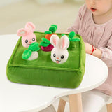 Maxbell Funny Garden Vegetable Plush Toy Snuffle Mat Molars Toy for Baby Pet Cat