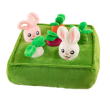 Maxbell Funny Garden Vegetable Plush Toy Snuffle Mat Molars Toy for Baby Pet Cat