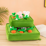 Maxbell Funny Garden Vegetable Plush Toy Snuffle Mat Molars Toy for Baby Pet Cat