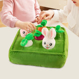 Maxbell Funny Garden Vegetable Plush Toy Snuffle Mat Molars Toy for Baby Pet Cat