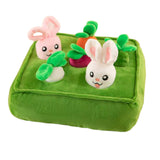 Maxbell Funny Garden Vegetable Plush Toy Snuffle Mat Molars Toy for Baby Pet Cat