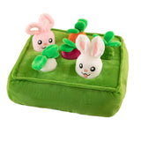 Maxbell Funny Garden Vegetable Plush Toy Snuffle Mat Molars Toy for Baby Pet Cat