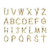 Maxbell Gold 26 Alphabet Charm Pendant for DIY Jewelry Accessories Jewelry Making