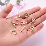 Maxbell Gold 26 Alphabet Charm Pendant for DIY Jewelry Accessories Jewelry Making