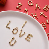 Maxbell Gold 26 Alphabet Charm Pendant for DIY Jewelry Accessories Jewelry Making