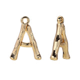 Maxbell Gold 26 Alphabet Charm Pendant for DIY Jewelry Accessories Jewelry Making