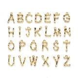 Maxbell Gold 26 Alphabet Charm Pendant for DIY Jewelry Accessories Jewelry Making