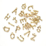 Maxbell Gold 26 Alphabet Charm Pendant for DIY Jewelry Accessories Jewelry Making