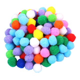 Maxbell Multicolor Pom Poms Balls DIY Material Kids DIY Arts Cat Toys Craft Making Dia 2.5cm 70Pcs