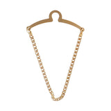 Maxbell Fashion Men Tie Chain Gold Plating Classic Gift Shirt Accessories Brooch