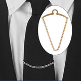 Maxbell Fashion Men Tie Chain Gold Plating Classic Gift Shirt Accessories Brooch