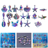 Maxbell 20Pcs Ocean Charms Pendants Mixed Ornaments for DIY Jewelry Making Earrings