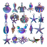 Maxbell 20Pcs Ocean Charms Pendants Mixed Ornaments for DIY Jewelry Making Earrings