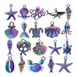 Maxbell 20Pcs Ocean Charms Pendants Mixed Ornaments for DIY Jewelry Making Earrings