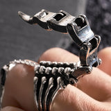 Maxbell Silver Scorpion Ring Cosplay Costume Accessries Retro Movable Cool Punk Rock