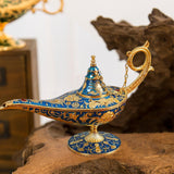 Maxbell Vintage Style Aladdin Magic Genie Light Decoration for Home Light Blue