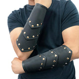 Maxbell Knight Style Wrist Guard Archery Bracers PU Leather for Fancy Dress Unisex
