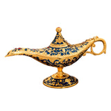 Maxbell Genie Aladdin Oil Lamp Wishing Light Pot Decor Home Photo Props Luxury Royal Blue