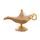 Maxbell Genie Aladdin Oil Lamp Wishing Light Pot Decor Home Photo Props Luxury Beige