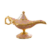 Maxbell Genie Aladdin Oil Lamp Wishing Light Pot Decor Home Photo Props Luxury Beige