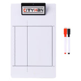 Maxbell Double Sided Ball Coaching Board Coaches Clipboard with Pen for Strategizing Volleyball