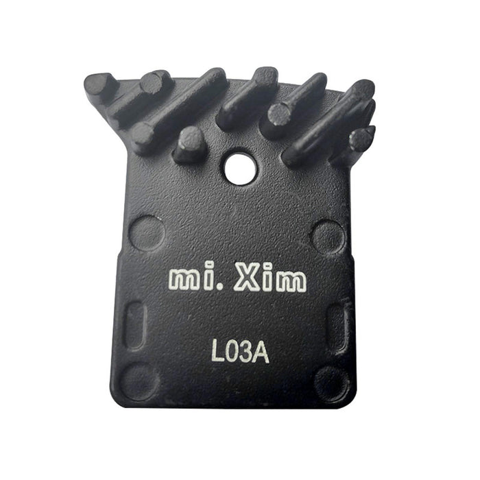 Maxbell MTB Road Bike Disc Brake Pads with Cooling Fin Heat Dissipation Metal L03A