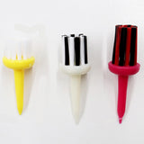 Maxbell Golf Tee Brush Type Plastic for Low Resistance Golf Accessory 3 Colors Set