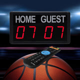 Maxbell Mini Electronic Scoreboard Wall Mount Indoor Games Basketball Football 1.8inch