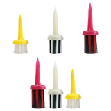 Maxbell Golf Tee Brush Type Plastic for Low Resistance Golf Accessory Yellow