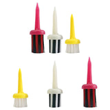 Maxbell Golf Tee Brush Type Plastic for Low Resistance Golf Accessory Yellow