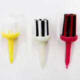 Maxbell Golf Tee Brush Type Plastic for Low Resistance Golf Accessory Yellow