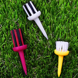 Maxbell Golf Tee Brush Type Plastic for Low Resistance Golf Accessory Yellow