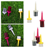 Maxbell Golf Tee Brush Type Plastic for Low Resistance Golf Accessory Yellow