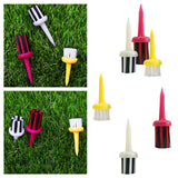 Maxbell Golf Tee Brush Type Plastic for Low Resistance Golf Accessory Yellow