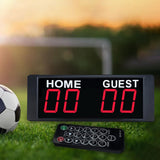 Maxbell Mini Electronic Scoreboard Wall Mount Indoor Games Basketball Football 1.5inch