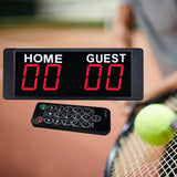 Maxbell Mini Electronic Scoreboard Wall Mount Indoor Games Basketball Football 1.5inch