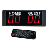 Maxbell Mini Electronic Scoreboard Wall Mount Indoor Games Basketball Football 1.5inch