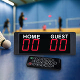 Maxbell Mini Electronic Scoreboard Wall Mount Indoor Games Basketball Football 1.5inch