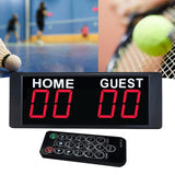 Maxbell Mini Electronic Scoreboard Wall Mount Indoor Games Basketball Football 1.5inch