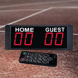 Maxbell Mini Electronic Scoreboard Wall Mount Indoor Games Basketball Football 1.5inch