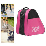 Maxbell Skating Shoes Bag Handbag Breathable 3 Layers Inline Skate Carry Bag Case Pink Half Mesh