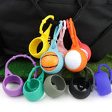 Maxbell Golf Ball Holder Protective Organizer Silicone Adjustable for Outdoor Sport Black