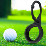 Maxbell Golf Ball Holder Protective Organizer Silicone Adjustable for Outdoor Sport Black