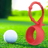 Maxbell Golf Ball Holder Protective Organizer Silicone Adjustable for Outdoor Sport Red