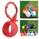 Maxbell Golf Ball Holder Protective Organizer Silicone Adjustable for Outdoor Sport Red