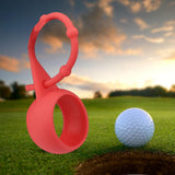 Maxbell Golf Ball Holder Protective Organizer Silicone Adjustable for Outdoor Sport Red